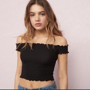 NWOT Urban Outfitters Kimchi Blue Lettuce Hem Top